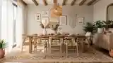 Elegancka Sala Jedzeniowa w Stylu Boho