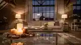 Luxury Loft with Brick and Wood