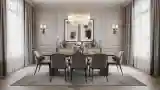 Elegant Dining Room with Crystal Chandelier
