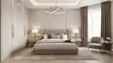 Opulent Bedroom in Gold and Beige