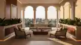 Modern Classic Terrace with Arches