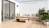 Scandinavian Terrace with Wood