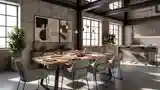 Wysoki Loft z Przestrzenią Do Jadalni