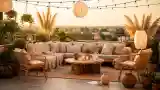 Terrace Lounge with Natural Textures