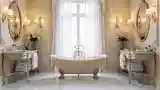Elegancka łazienka stylu francuskiego