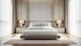 Minimalist Master Bedroom in Warm Wood