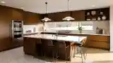 Kitchen with Wood and Marble