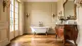 Classic Bath with Gold Accents