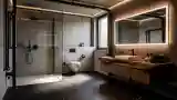 Industrial Bathroom with Minimalist Elegance