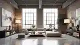 Loft z Cegłą i Drewnem