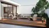 Luxurious Wooden Terrace Lounge