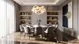 Luxurious Dining Room with Marble