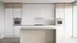Minimalistna Kuchnia z Drewnem i Betonem