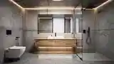 High-End Industrial Bathroom