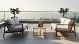 Balansowanie luksusu na tarasie