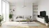 Pokój dzienny z minimalistycznym stylem