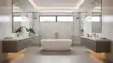 Marmurowa łazienka w stylu minimalistycznym