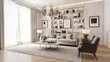 Modern Classic Living Room with Marble
