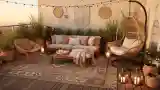 Bohemian Terrace with Rattan