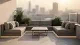 Mieszkanie na tarasie z minimalistycznym designem
