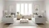 Living Room with Wood and Natural Textures
