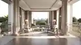 Elegancki Balkon z Kolumnami