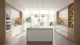 Modern Kitchen with Warm Light
