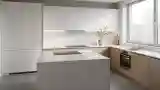 Minimalist Kitchen with Wood and Concrete
