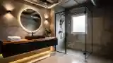 Industrial Concrete Bathroom Retreat