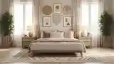 Bedroom with Wood and Natural Textures