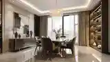 Opulent Dining Room with Crystal Chandelier
