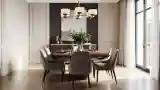 Wnętrze Jadalnia w Stylu Nowoczesny Klasyczny