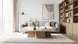 Scandi Living Room with Wood