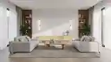 Modern Living Room with Wood
