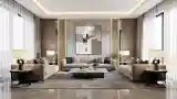 Minimalist Living Room with Luxe Textures