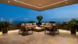 Night Lounge on Rooftop Terrace