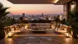 Wysoki Terrace z Srebrnymi Akcentami