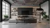 High-End Industrial Living Room
