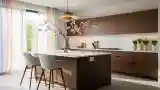 Kuchnia Modernistyczna z Drewnem