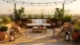 Bohemian Terrace with Textured Elegance