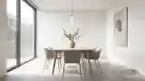 Elegancka sala przyjazdowa z drewnem