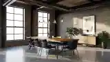 Wnętrze przemysłowe w stylu industrialnym