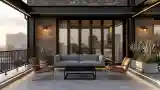 Luxury Industrial Terrace Lounge
