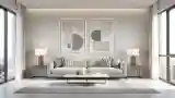 Modern Living Room with Gray Sofa