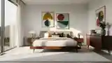 Sunlit Mid Century Modern Bedroom