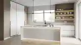 Scandinavian Kitchen with Wood Accents