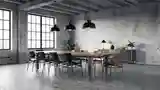 Industriálny jadalnia z betonu