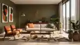 Elegant Mid-Century Modern Living Room