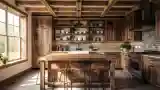 Rustic Kitchen with Wood Accents