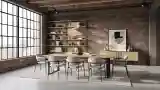 Loft Dining Room with Brick Walls
